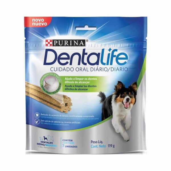 Petisco Funcional Dentalife Dogs para Cães de porte Médio Nestlé Purina 119g