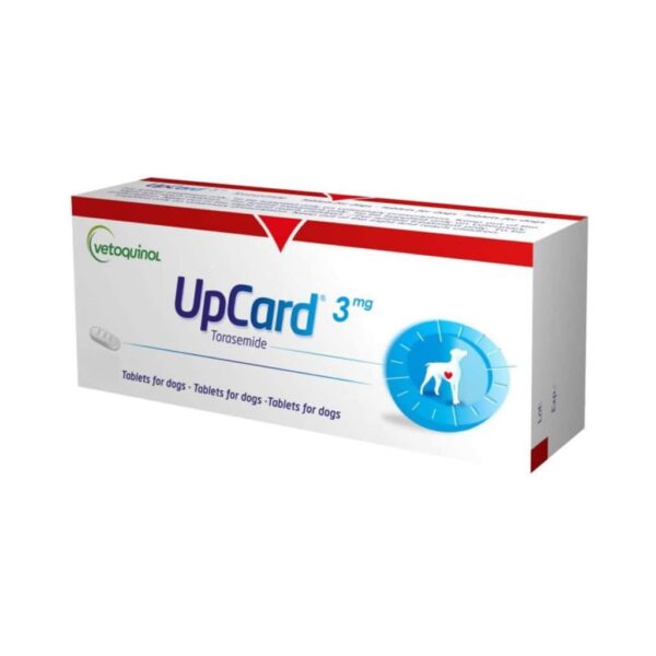 Diurético UpCard 3mg para Cães Vetoquinol - 30 Comprimidos