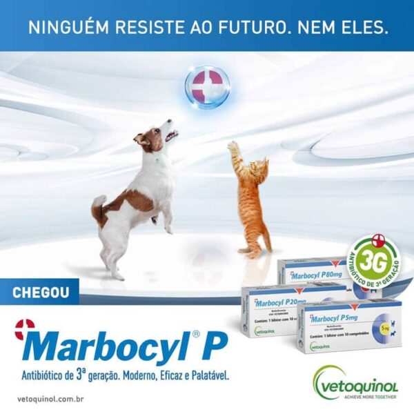 Antibiótico Marbocyl P 20mg para Cães e Gatos Vetoquinol - 10 Comprimidos - Image 2