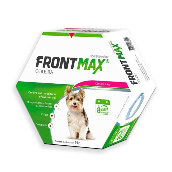 Coleira Anti-Pulgas FrontMAX Para Cães de até 4kg Vetoquinol - 14g