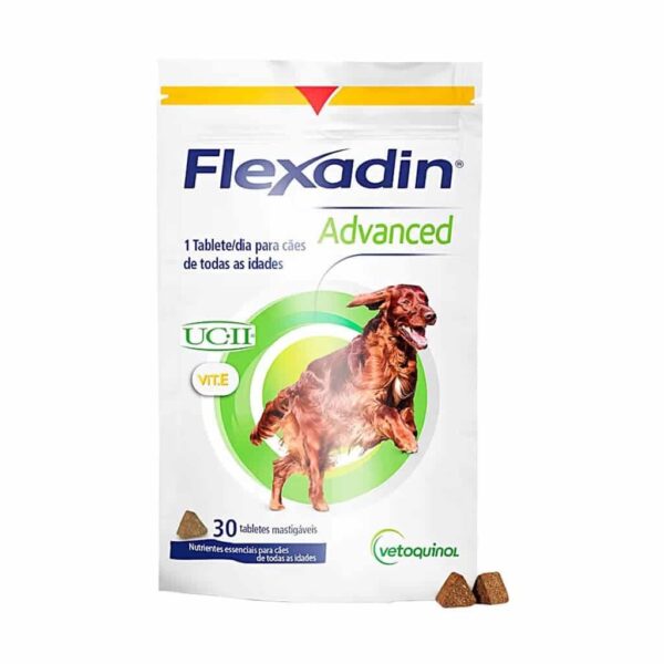 Suplemento Vitamínico Flexadin Advanced Vetoquinol para Cães - 90g