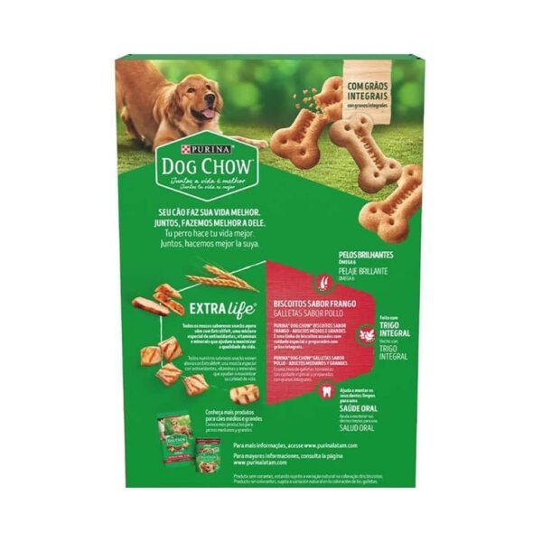 Petisco Dog Chow Biscoito Frango Médios e Grandes Purina 500g (Validade 01/07/2024) - Image 2