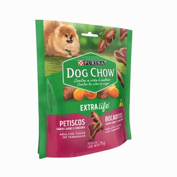 Petisco Dog Chow Cães Adultos Carne e Cenoura Todos os Tamanhos Nestlé Purina 75g - Image 3