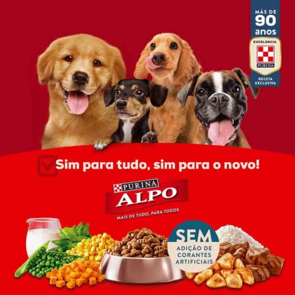 Ração Alpo Cães Adultos Carne Frango Vegetais e Cereais Nestlé Purina 18kg - Image 2