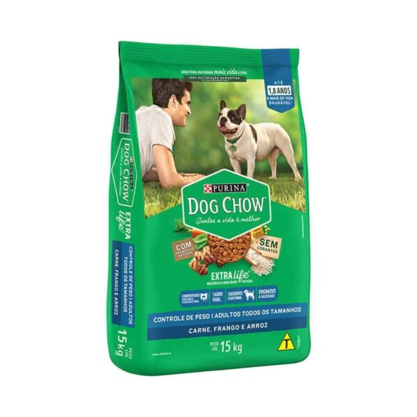 Ração Dog Chow Cães Adultos Controle de Peso Todos os Tamanhos Nestlé Purina 15kg - Image 2