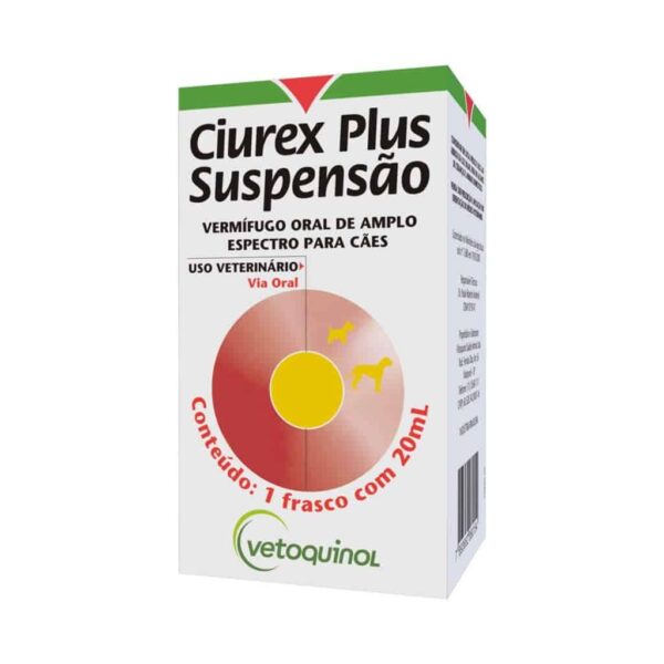 Vermífugo Ciurex Plus Suspensão Vetoquinol - 20ml