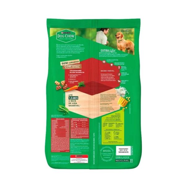 Ração Dog Chow Cães Adultos Carne e Frango Raças Médias e Grandes Nestlé Purina 15kg - Image 3