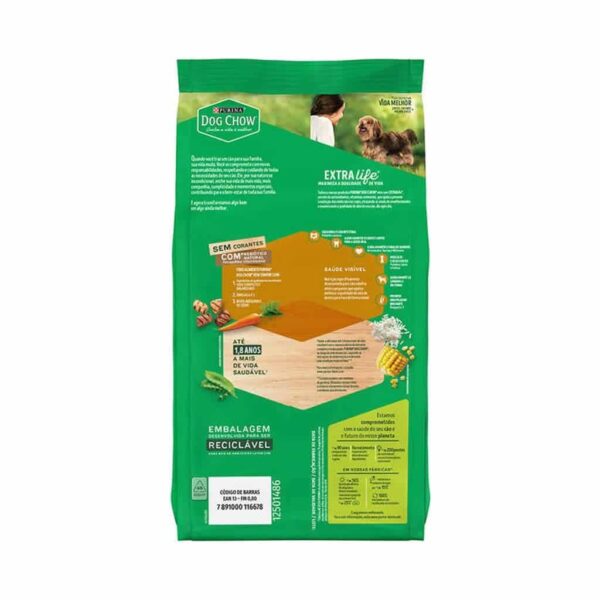 Ração Dog Chow Cães Adultos Carne e Frango Raças Minis e Pequenos Nestlé Purina 15kg - Image 3