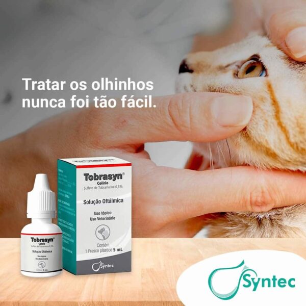 Colírio Tobrasyn Syntec para Cães e Gatos - 5ml - Image 2