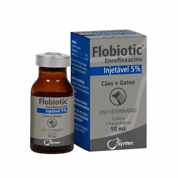 Antibiótico Flobiotic 5% Injetável Syntec - 10ml