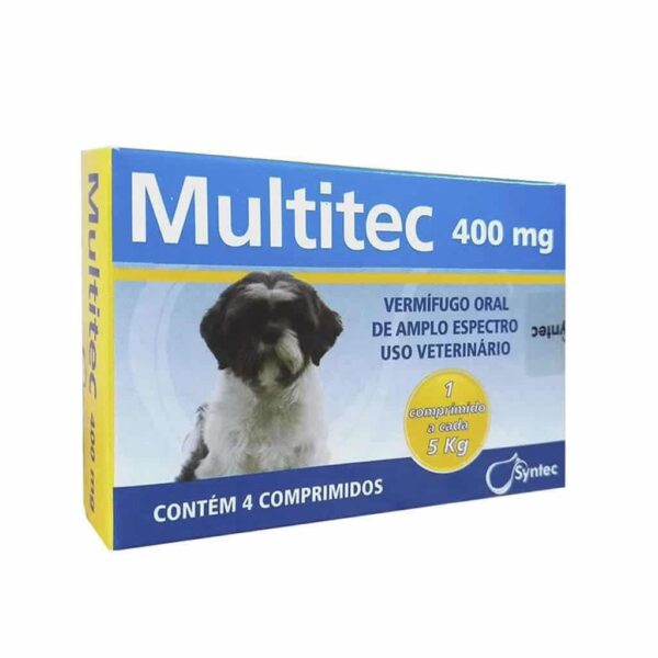 Vermífugo Multitec 400mg Syntec - Comprimidos