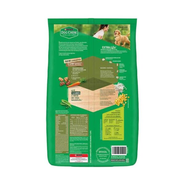 Ração Dog Chow Cães Filhotes Carne e Frango Raças Médias e Grandes Nestlé Purina 10,1kg - Image 2