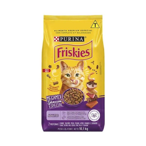 Ração Friskies Gatos Adultos Megamix Nestlé Purina 10,1kg