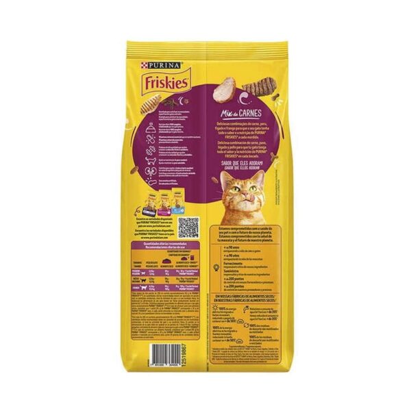 Ração Friskies Gatos Castrados Mix de Carnes Nestlé Purina 3kg - Image 2