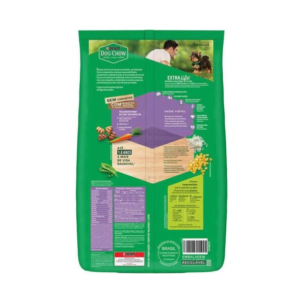 Ração Dog Chow Cães Filhotes Carne e Frango Raças Minis e Pequenos Nestlé Purina 10,1kg - Image 2