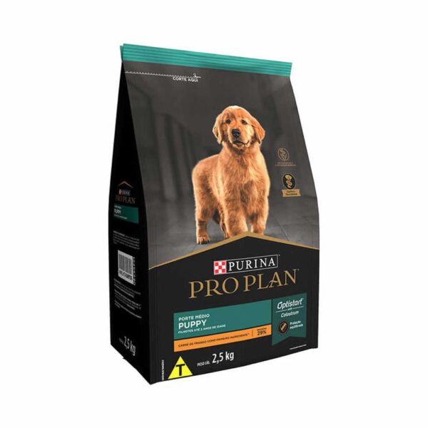 Ração Pro Plan Dog Puppy Raças Médias Nestlé Purina 2,5kg