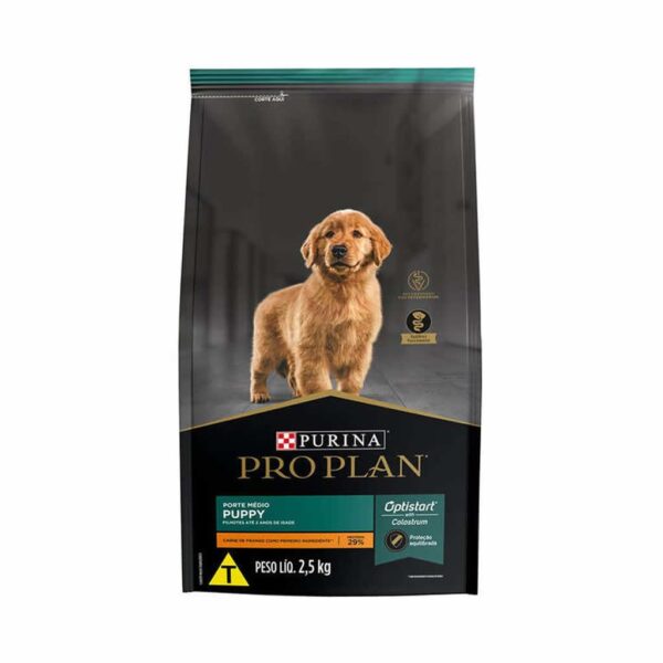 Ração Pro Plan Dog Puppy Raças Médias Nestlé Purina 2,5kg - Image 2