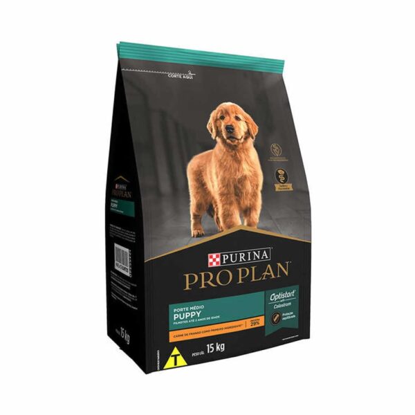 Ração Pro Plan Dog Puppy Raças Médias Nestlé Purina 15kg - Image 2