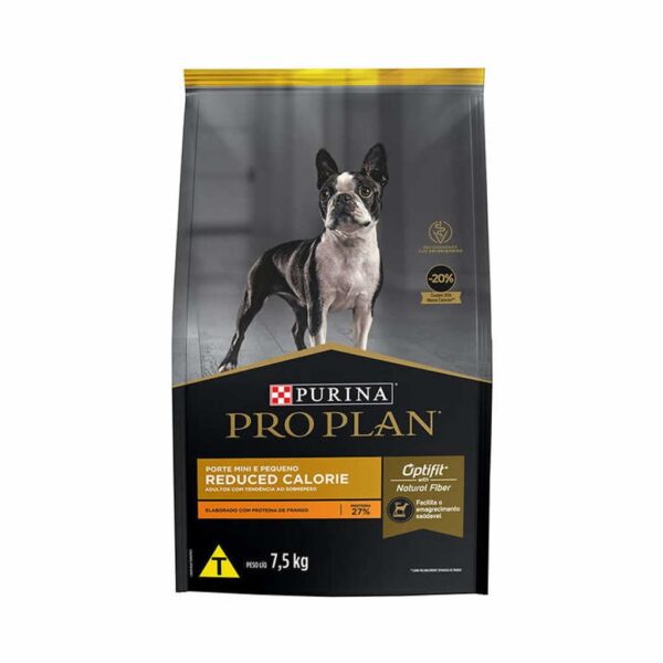 Ração Pro Plan Dog Adult Reduced Calorie (Dieta) Raças Minis e Pequenas Nestlé Purina 7,5kg