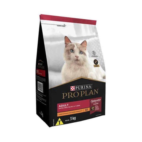 Ração Pro Plan Cat Adult Nestlé Purina 3kg - Image 2