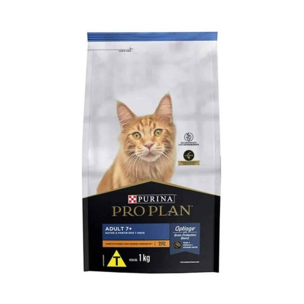 Ração Pro Plan Cat Adult 7+ Nestlé Purina 1kg