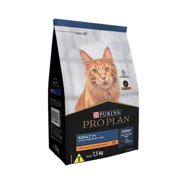 Ração Pro Plan Cat Adult 7+ Nestlé Purina 7,5kg - Image 2