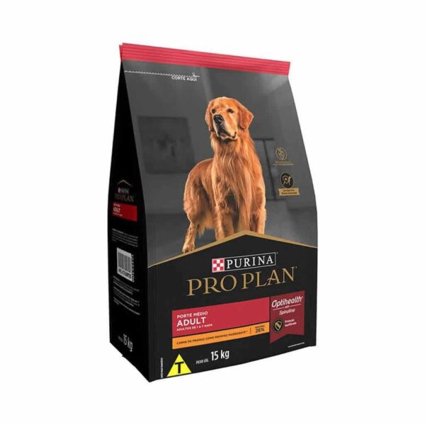 Ração Pro Plan Dog Adult Porte Médio Nestlé Purina 15kg - Image 2