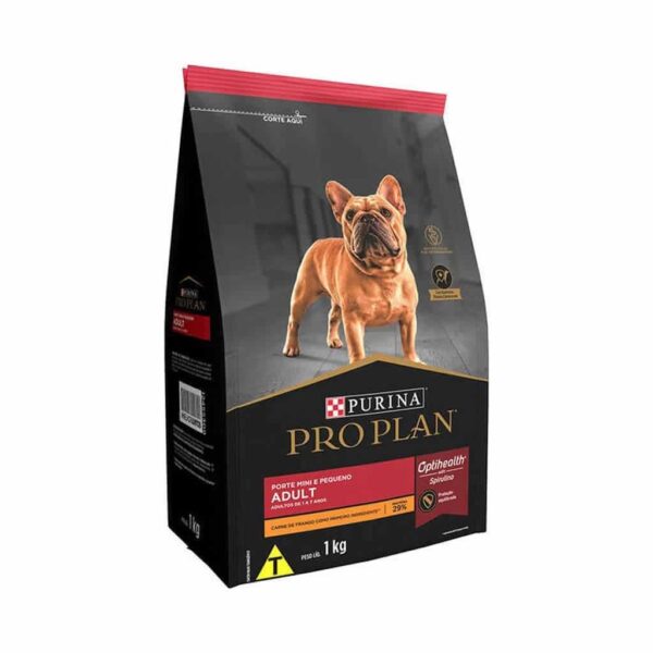 Ração Pro Plan Dog Adult Porte Mini e Pequeno Nestlé Purina 1kg - Image 2