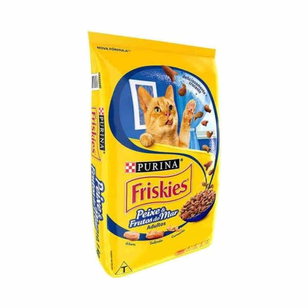 Ração Friskies Gatos Adultos Peixes e Frutos do Mar Nestlé Purina 20kg - Image 2