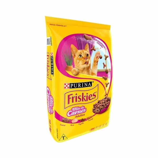 Ração Friskies Gatos Adultos Mix de Carnes Nestlé Purina 1kg - Image 2