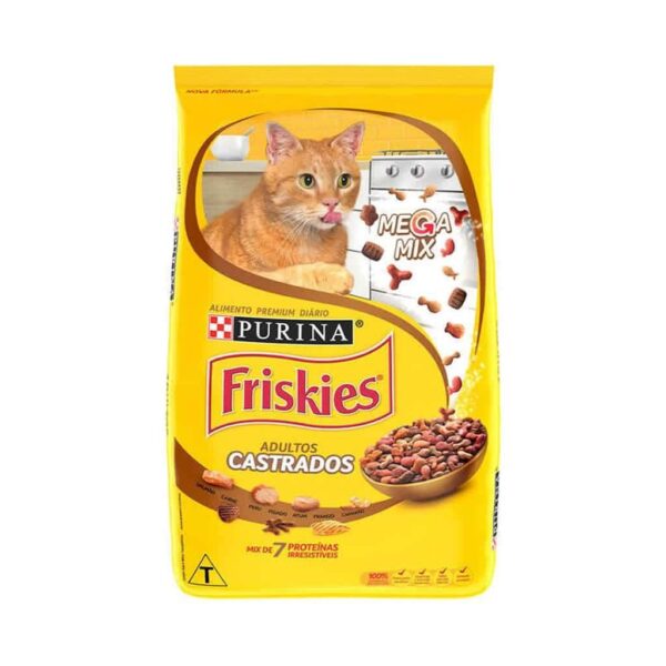 Ração Friskies Gatos Castrados Megamix Nestlé Purina 1kg