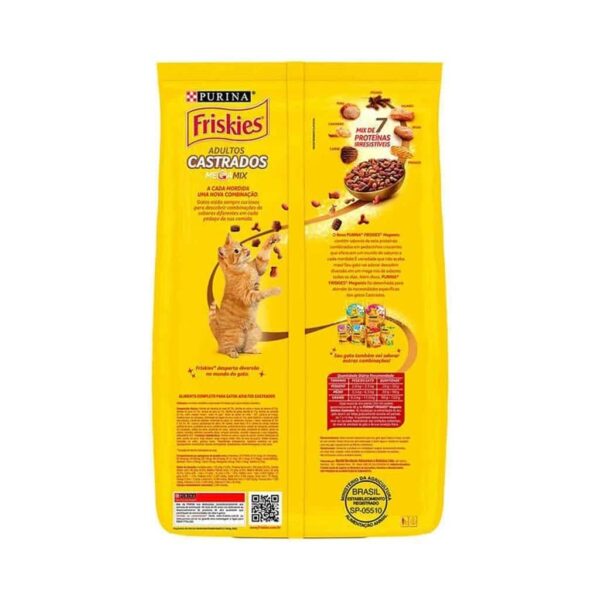 Ração Friskies Gatos Castrados Megamix Nestlé Purina 3kg - Image 2