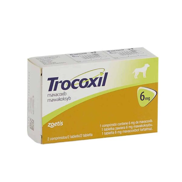 Anti-inflamatório Trocoxil Zoetis 6mg para Cães 2 comprimidos