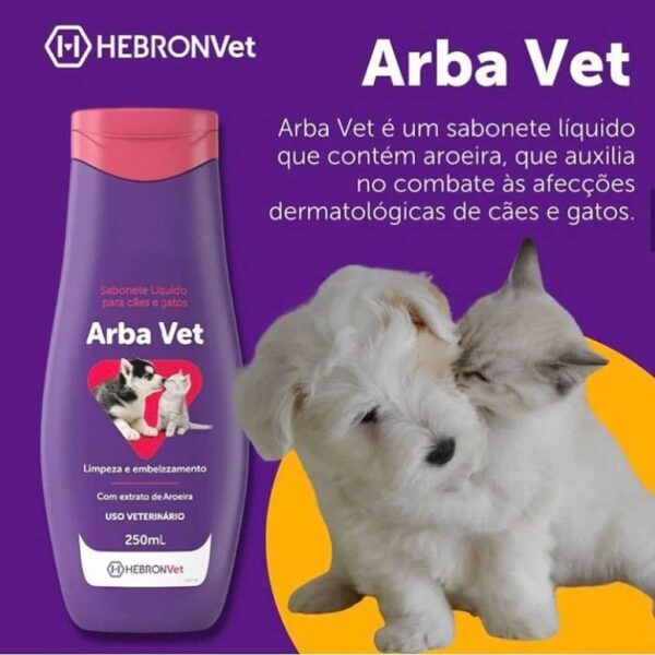 Arbavet Hebron Vet Sabonete Liquido 250ml - Image 2