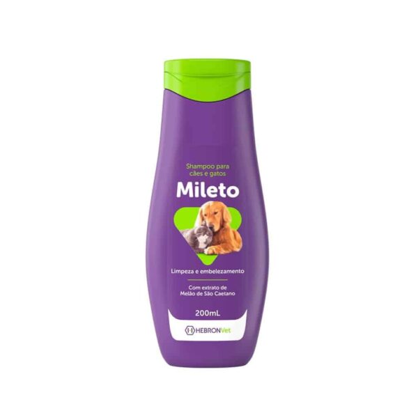 Mileto Hebron Vet Shampoo para Cães e Gatos 200ml