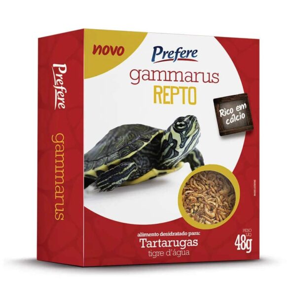 Gammarus 48g Prefere - Alimento Premium para Répteis