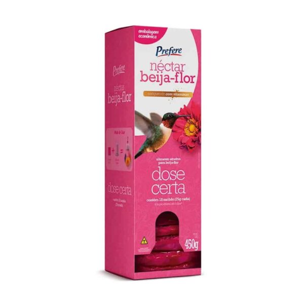 Néctar para Beija-Flor 450g Prefere - Atrativo e Nutritivo