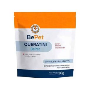 Suplemento Vitamínico Queratini Cães E Gatos Bepet 30g