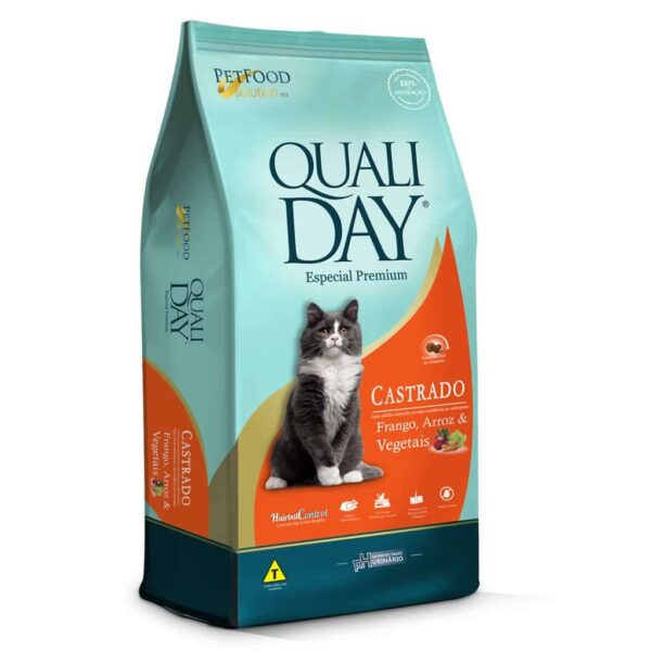 Ração Qualiday Gatos Castrados Frango 1kg