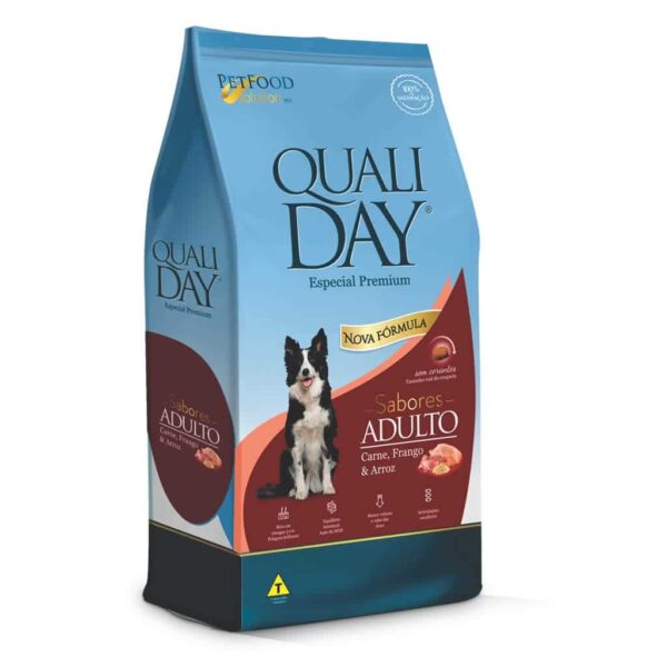 Ração Qualiday Cães Adultos Sabores 15kg