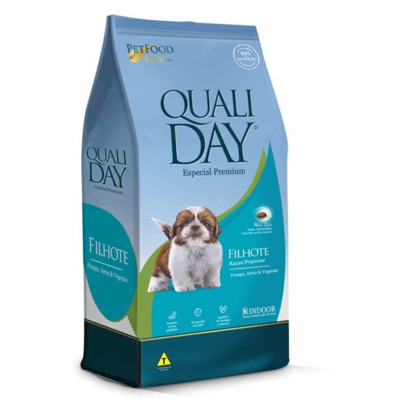 Ração Qualiday Cães de Raças Pequenas Filhotes 10,1kg