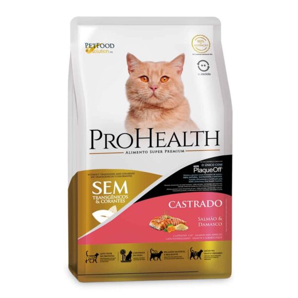 Ração Pro Health Gatos Adultos Castrados Salmão 5kg