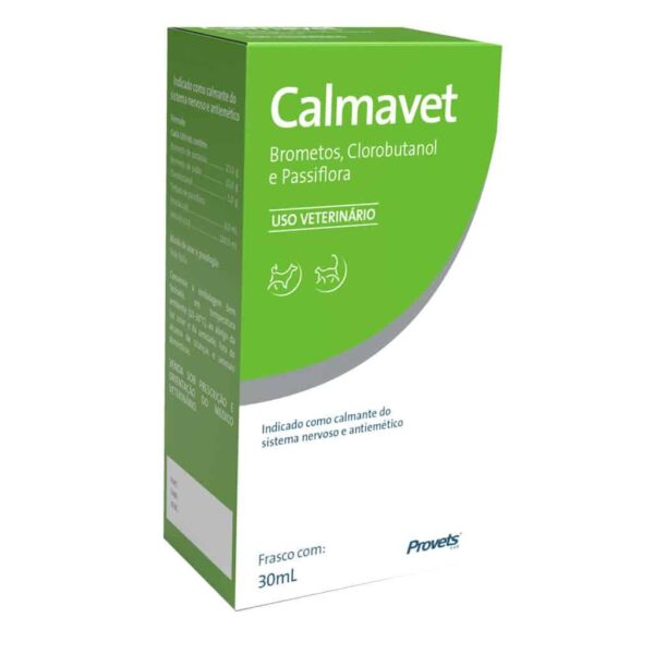 Calmante Calmavet 30ml para Cães e Gatos Provets Simões