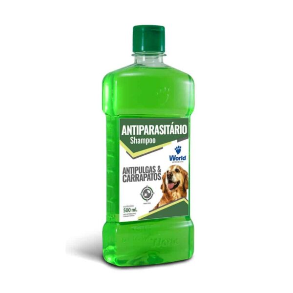 Shampoo Antiparasitário para Cães 500ml World Veterinária