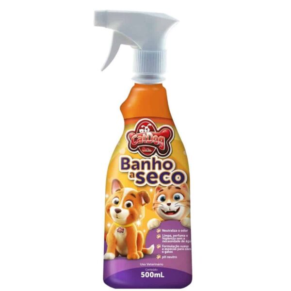 Banho a Seco para Cães e Gatos 500ml CatDog & Cia