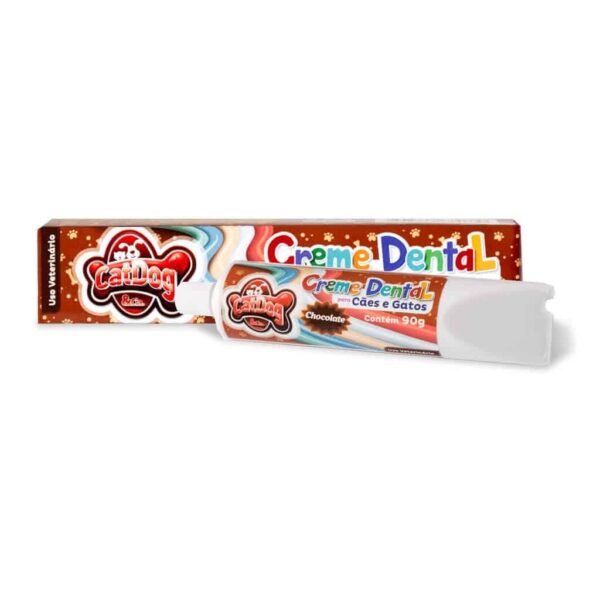 Creme Dental Chocolate para Cães e Gatos 90g CatDog & Cia