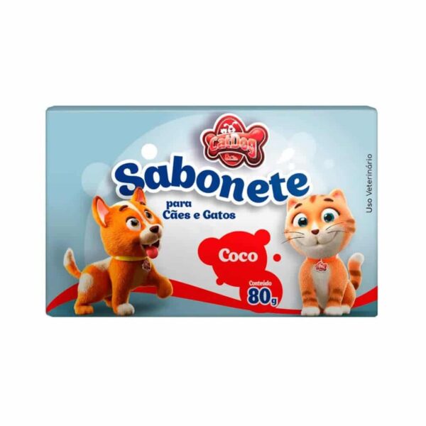 Sabonete Coco 80g para Cães e Gatos CatDog & Cia