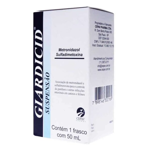 Giardicid Suspensão para Cães e Gatos 50 ml