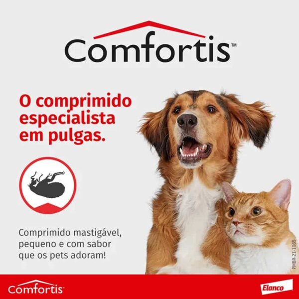 Antipulgas Comfortis 270 mg para Cães (4,5 a 9 kg) e Gatos (2,8 a 5,4 kg) 1 comprimido Elanco - Image 2