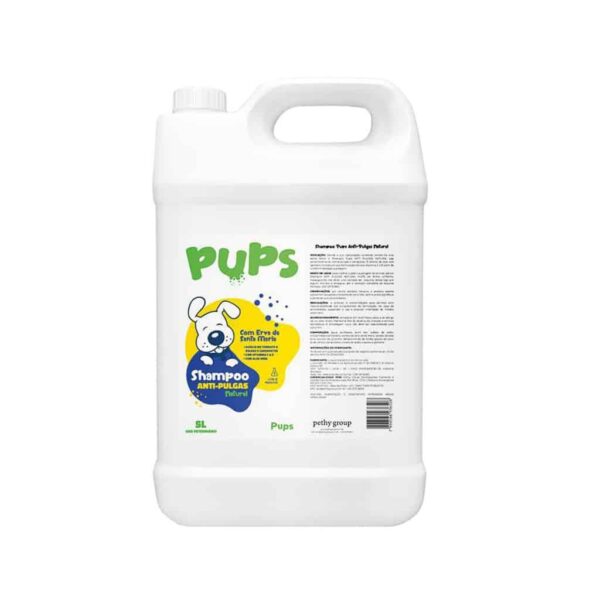 Shampoo Pups Natural 3 em 1 5L para Cães Pethy Group